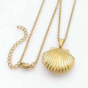 SS Gold-Plating Necklace - KN299988-TK