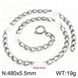 Stainless Steel Necklace - KN300719-Z