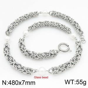 Stainless Steel Necklace - KN300726-Z