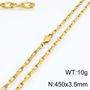 SS Gold-Plating Necklace - KN300752-Z