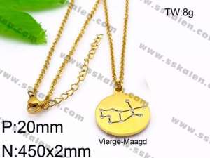 SS Gold-Plating Necklace - KN30080-Z