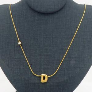 SS Gold-Plating Necklace - KN300899-HDJ