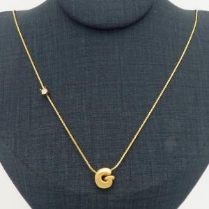SS Gold-Plating Necklace - KN300902-HDJ