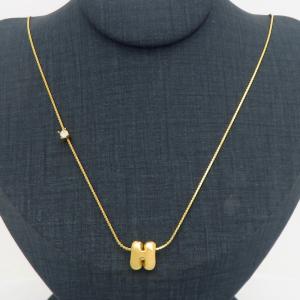 SS Gold-Plating Necklace - KN300903-HDJ