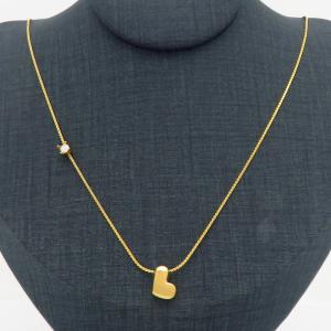 SS Gold-Plating Necklace - KN300907-HDJ