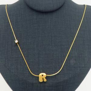 SS Gold-Plating Necklace - KN300911-HDJ