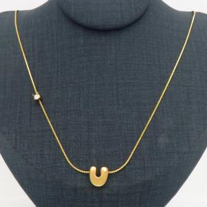 SS Gold-Plating Necklace - KN300914-HDJ