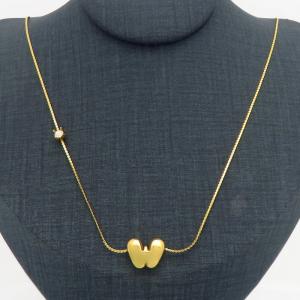 SS Gold-Plating Necklace - KN300916-HDJ