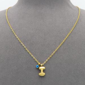 SS Gold-Plating Necklace - KN300927-HDJ