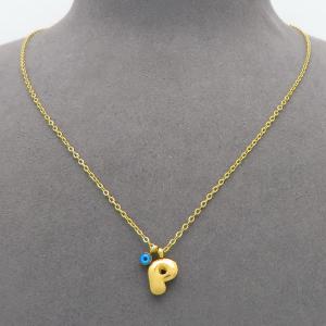 SS Gold-Plating Necklace - KN300933-HDJ