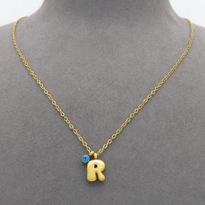 SS Gold-Plating Necklace - KN300934-HDJ
