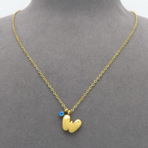 SS Gold-Plating Necklace - KN300939-HDJ