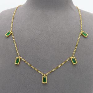 SS Gold-Plating Necklace - KN300946-HDJ