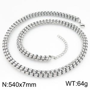 Stainless Steel Necklace - KN300959-ZJZL