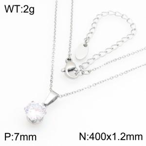 Stainless Steel Necklace - KN300981-KFC