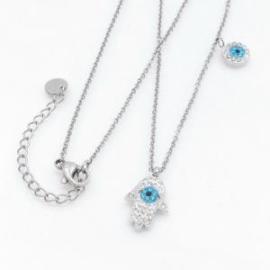 Stainless Steel Stone Necklace - KN300995-CX