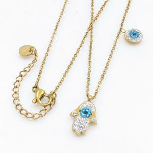 Stainless Steel Stone Necklace - KN300996-CX