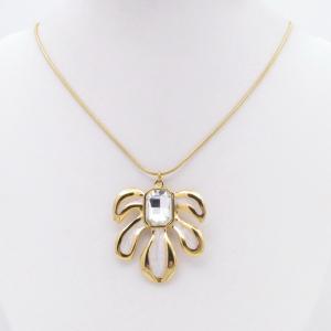 SS Gold-Plating Necklace - KN301031-HM
