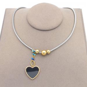 SS Gold-Plating Necklace - KN301246-QY