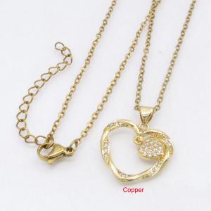 Copper Necklace - KN301250-TJG