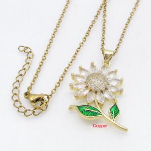 Copper Necklace - KN301252-TJG