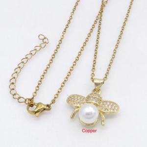 Copper Necklace - KN301258-TJG