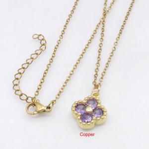 Copper Necklace - KN301259-TJG