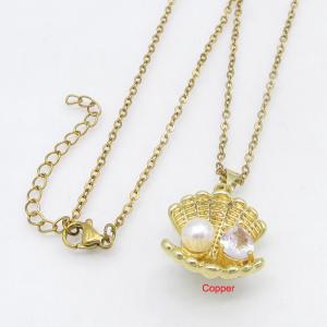 Copper Necklace - KN301262-TJG