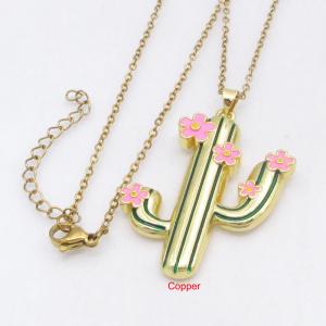 Copper Necklace - KN301290-TJG