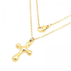 SS Gold-Plating Necklace - KN301419-TLA