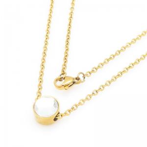 SS Gold-Plating Necklace - KN301421-TLA