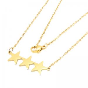 SS Gold-Plating Necklace - KN301423-TLA