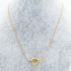 SS Gold-Plating Necklace - KN301424-TLA