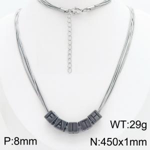 Stainless Steel Necklace - KN301577-Z