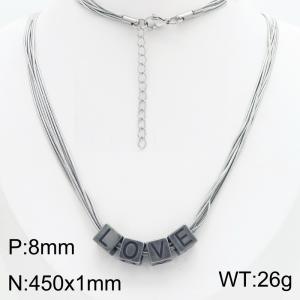 Stainless Steel Necklace - KN301580-Z