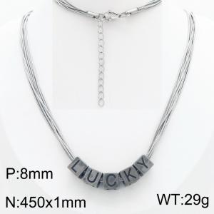 Stainless Steel Necklace - KN301585-Z