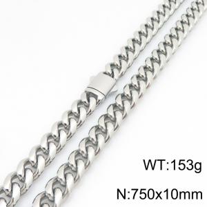 Stainless Steel Necklace - KN301640-ZLY