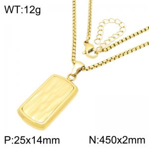 SS Gold-Plating Necklace - KN301678-KFC