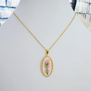 SS Gold-Plating Necklace - KN302218-SXSJ
