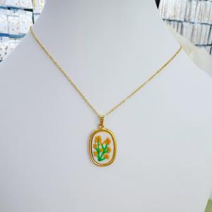 SS Gold-Plating Necklace - KN302219-SXSJ