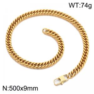 Stainless steel Japanese buckle necklace - KN302385-Z