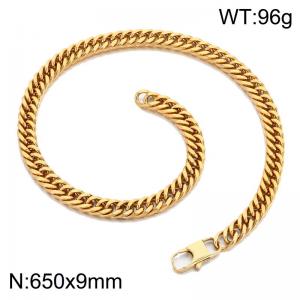 Stainless steel Japanese buckle necklace - KN302388-Z