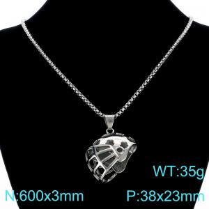 Stainless Steel Necklace - KN302762-LU