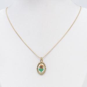 SS Gold-Plating Necklace - KN302847-HM