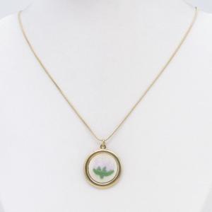 SS Gold-Plating Necklace - KN302848-HM