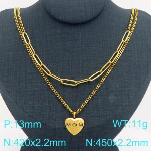 Stainless Steel Necklace - KN302882-Z