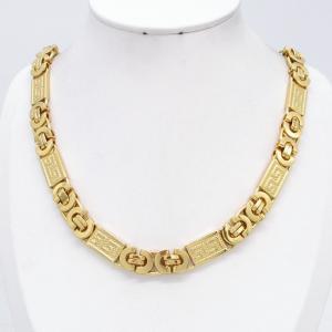 SS Gold-Plating Necklace - KN303247-JG