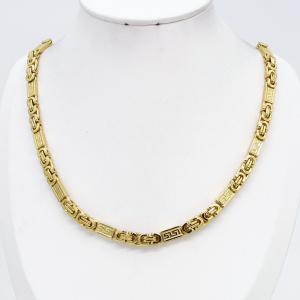 SS Gold-Plating Necklace - KN303249-JG