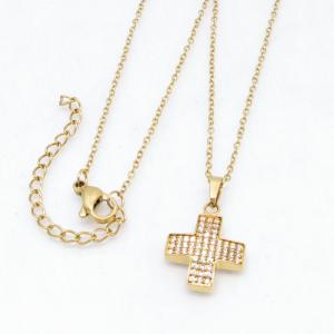Stainless Steel Stone Necklace - KN303263-KD