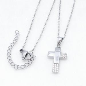 Stainless Steel Stone Necklace - KN303266-KD